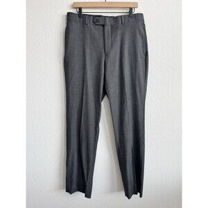 Kenneth Cole Men's Dark Gray Straight Leg Dress Pants Pockets Size 34